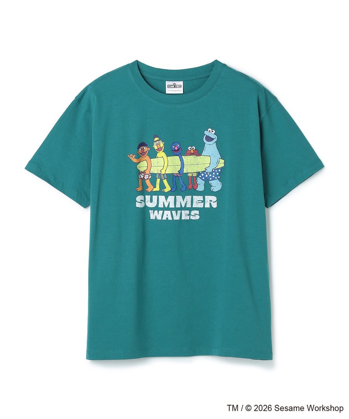 Life Style by cross marche 【セサミストリート/SESAME STREET】サーフフォトプリントTシャツ（ELMO＆FRIENDS）_variation_3