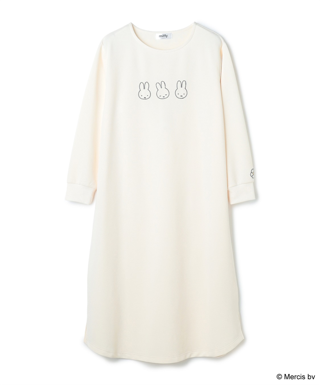 Life Style by cross marche 【miffy/ミッフィー】ワッフル刺繍ルームウェアワンピース/パジャマ（2026SS）_variation_1