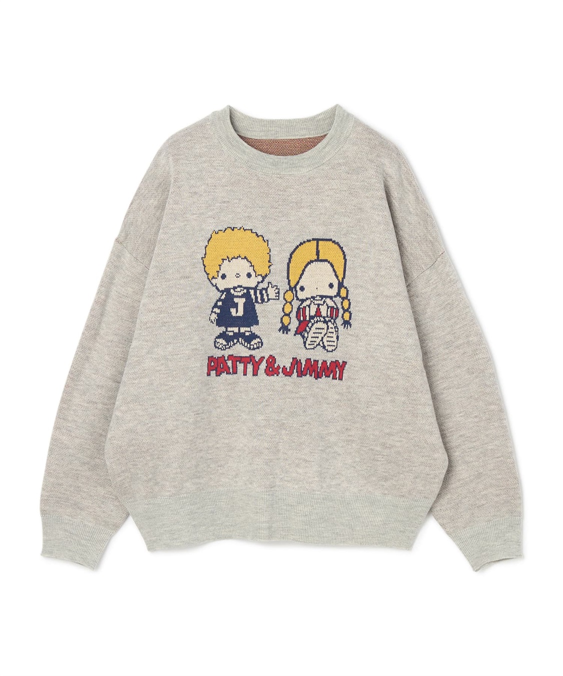 sanrio characters】パティ＆ジミージャガードニットプルオーバー