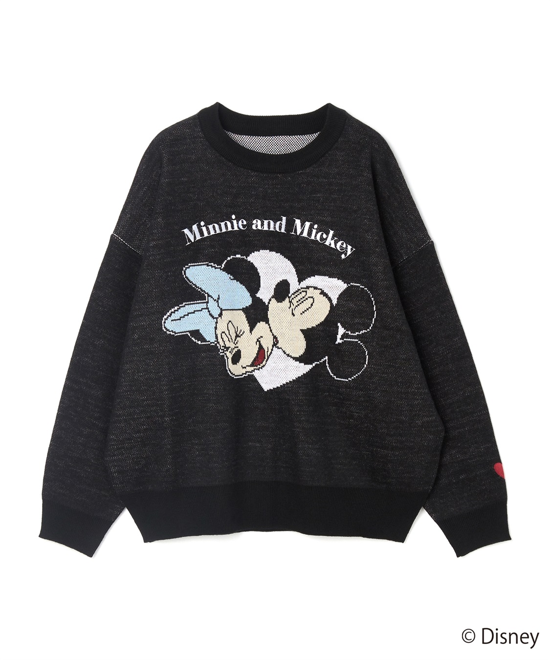 Disney/ディズニー】ミッキー＆ミニージャガードニットプルオーバー
