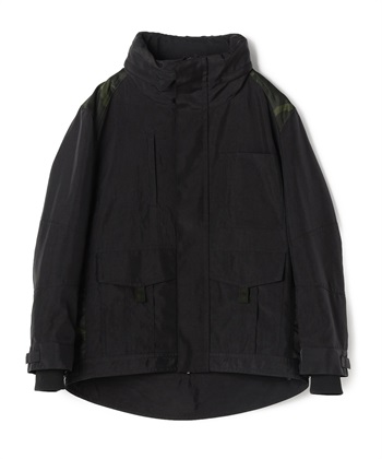 切り替えナイロンジャケット(ブラック系-36)