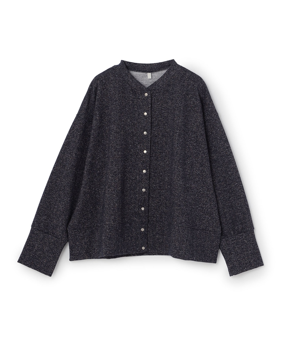 anyfee 【anyfee/プラスサイズ】ラメミックススナップボタンカーディガン_variation_3