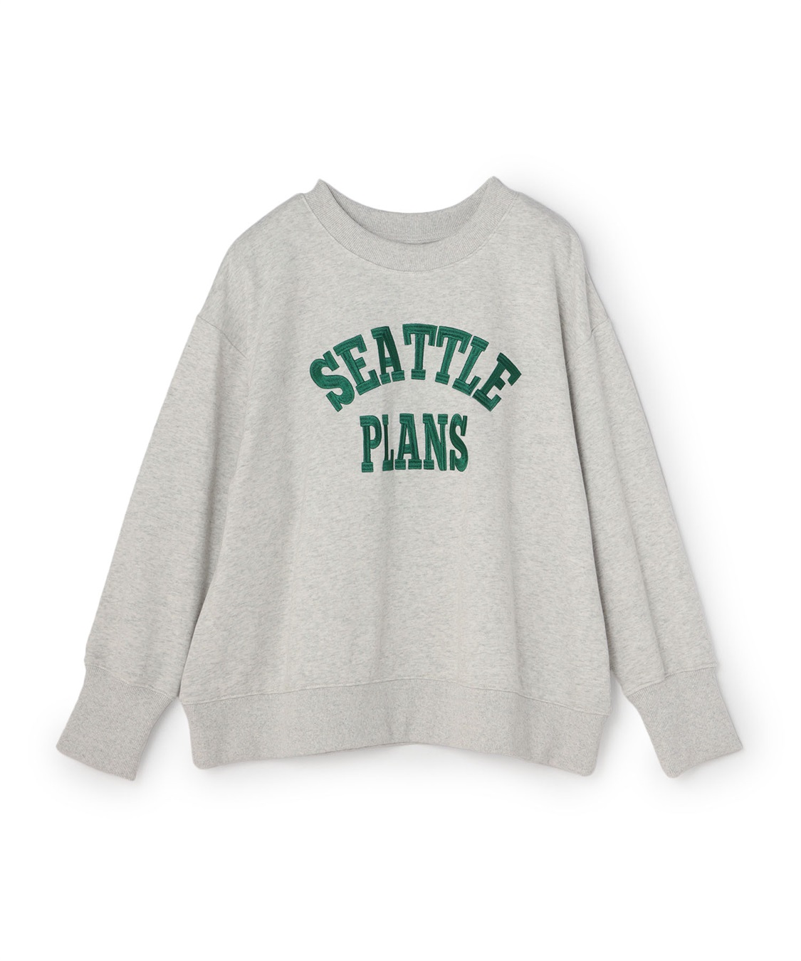 Life Style by cross marche 【anyfee/プラスサイズ】ビッグシルエット裏毛ロゴ刺繍プルオーバー_variation_1