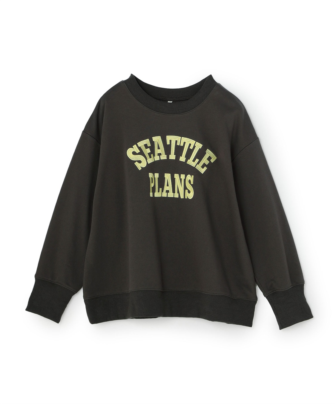 Life Style by cross marche 【anyfee/プラスサイズ】ビッグシルエット裏毛ロゴ刺繍プルオーバー_variation_2