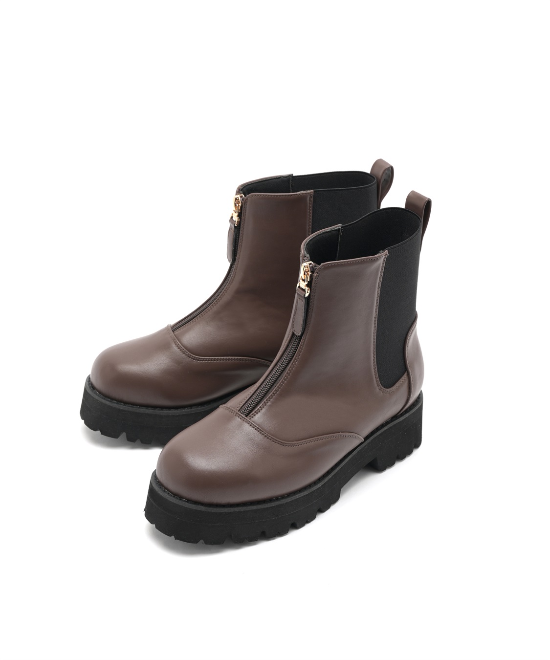 Life Style by cross marche 【anyfee/プラスサイズ】厚底センタージップブーツ（4E・甲高・幅広）《la farfa SHOES/ラファーファシューズ》_variation_3