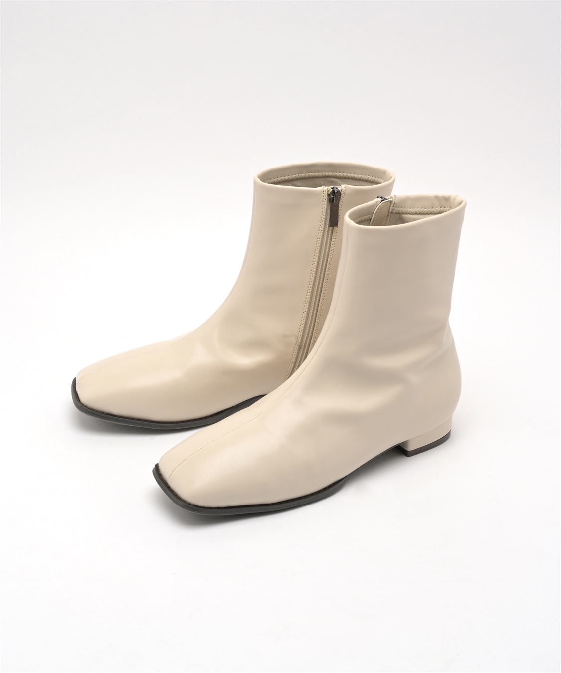 anyfee 【anyfee/プラスサイズ】ストレッチローヒールブーツ（4E・甲高・幅広）_variation_1