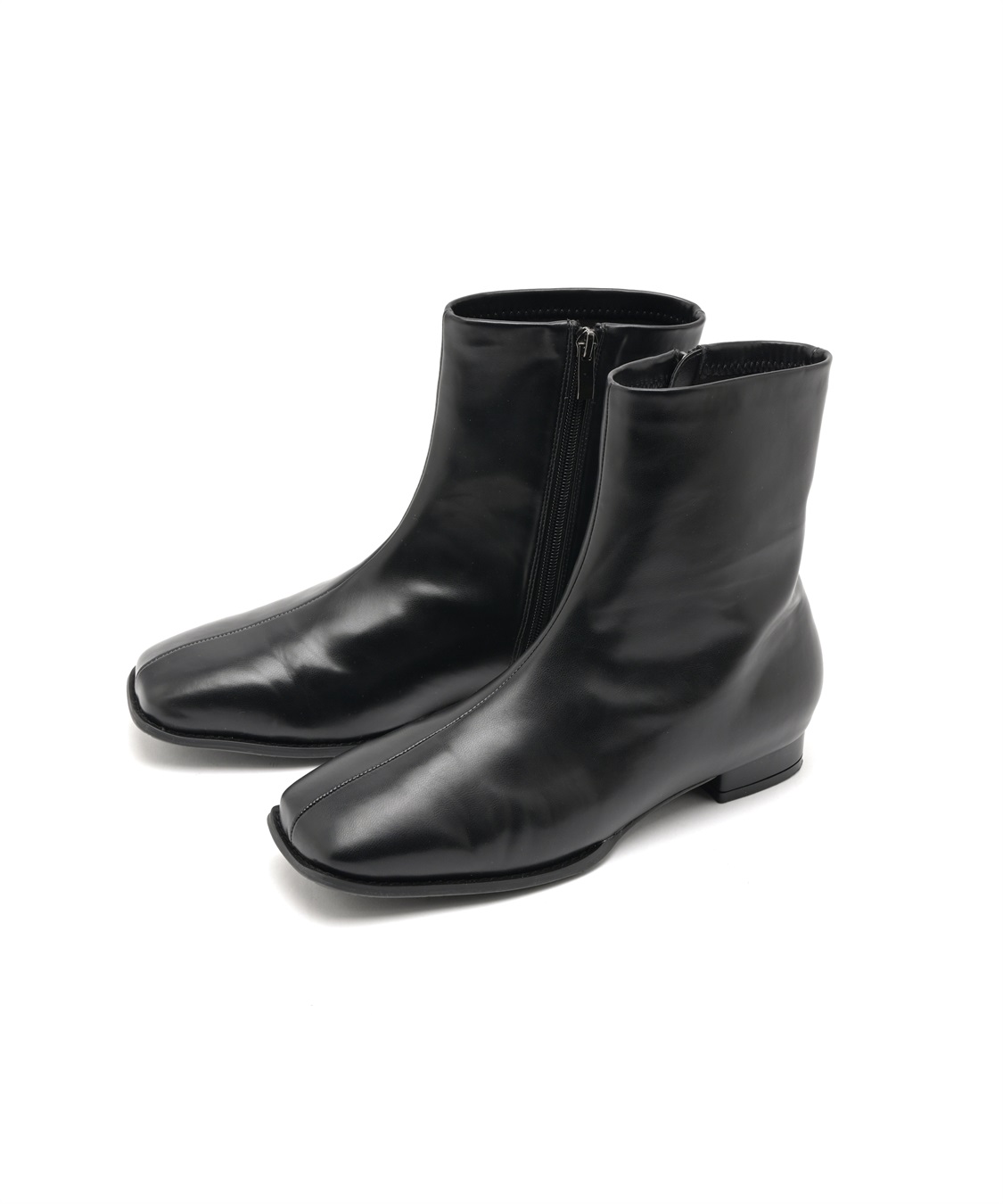 anyfee 【anyfee/プラスサイズ】ストレッチローヒールブーツ（4E・甲高・幅広）_variation_2