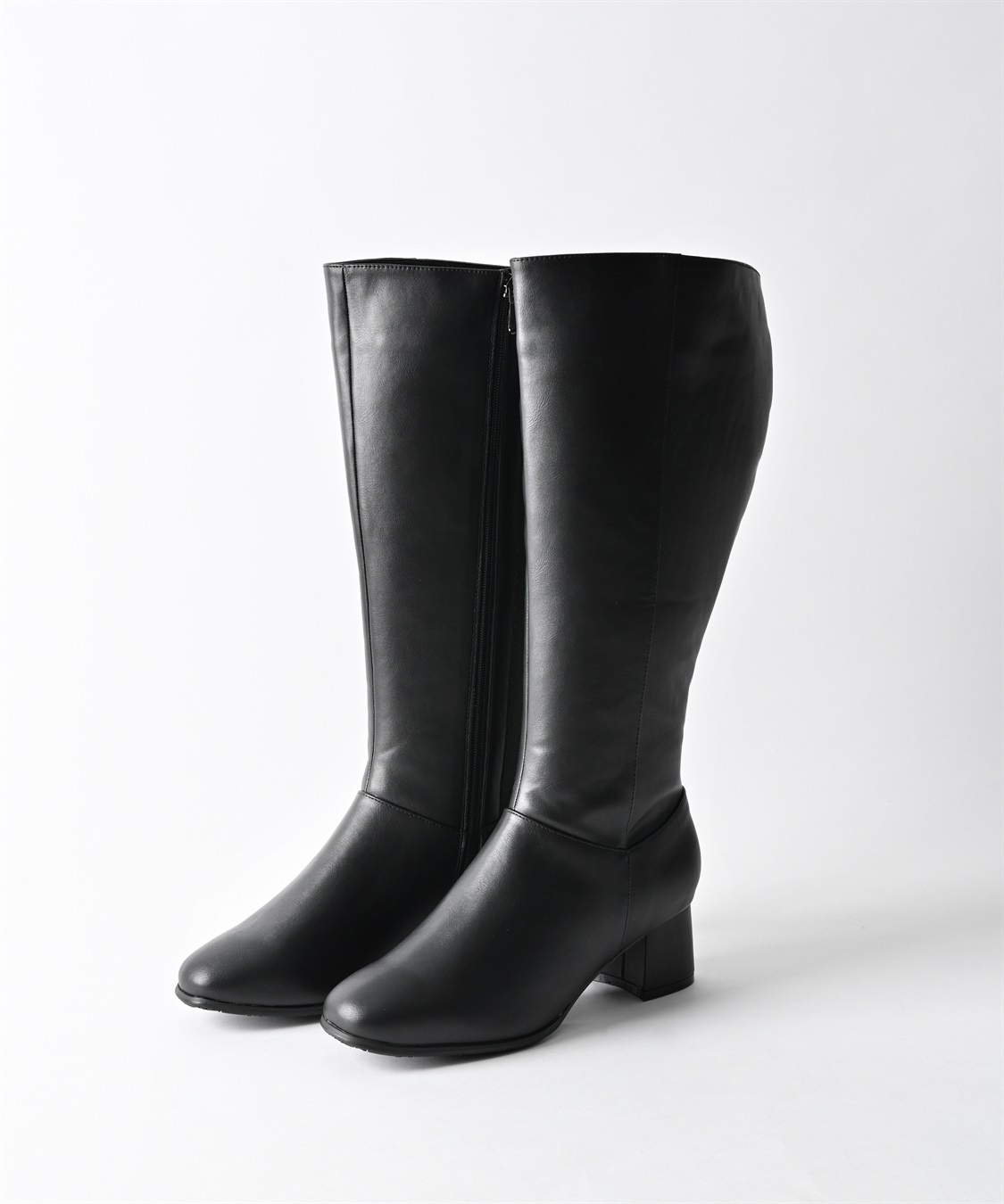 anyfee 【anyfee/プラスサイズ】5.5cmヒールロングブーツ（4E・甲高・幅広）《la farfa SHOES/ラファーファシューズ》_variation_1