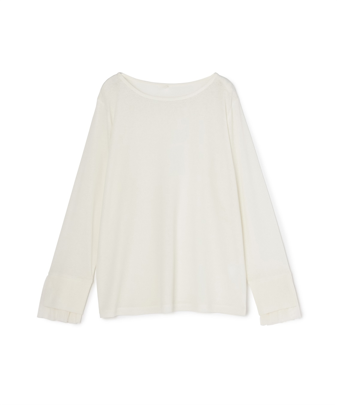 Life Style by cross marche 【anyfee/プラスサイズ】袖チュールTシャツ_variation_1