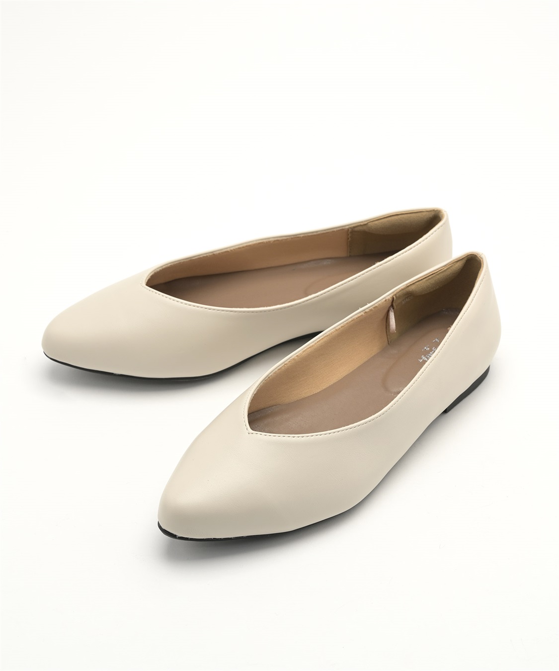 anyfee 【anyfee/プラスサイズ】ポインテッドトゥバレエシューズ（5E・甲高・幅広）《la farfa SHOES/ラファーファシューズ》_variation_1