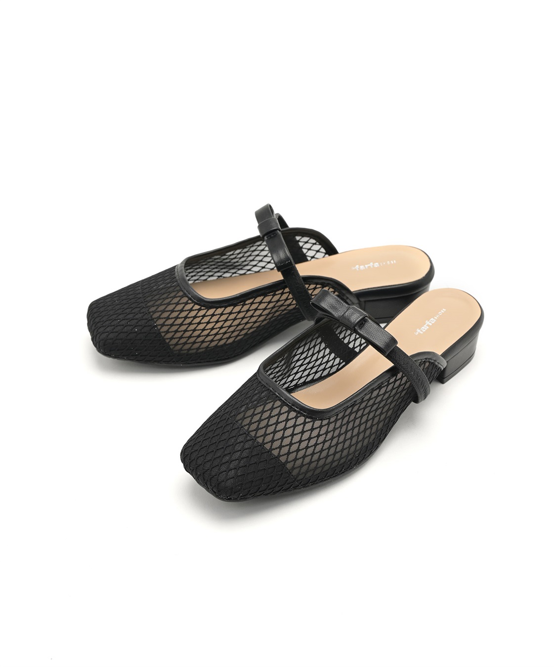 anyfee 【anyfee/プラスサイズ】チュールミュール/サンダル（4E・甲高・幅広）《la farfa SHOES/ラファーファシューズ》_variation_2