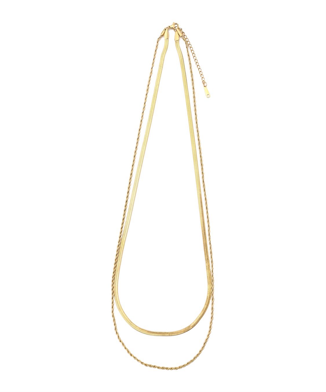 anyfee 【anyfee/プラスサイズ】ニッケルフリー2連ネックレス《金属アレルギー対応》_variation_1