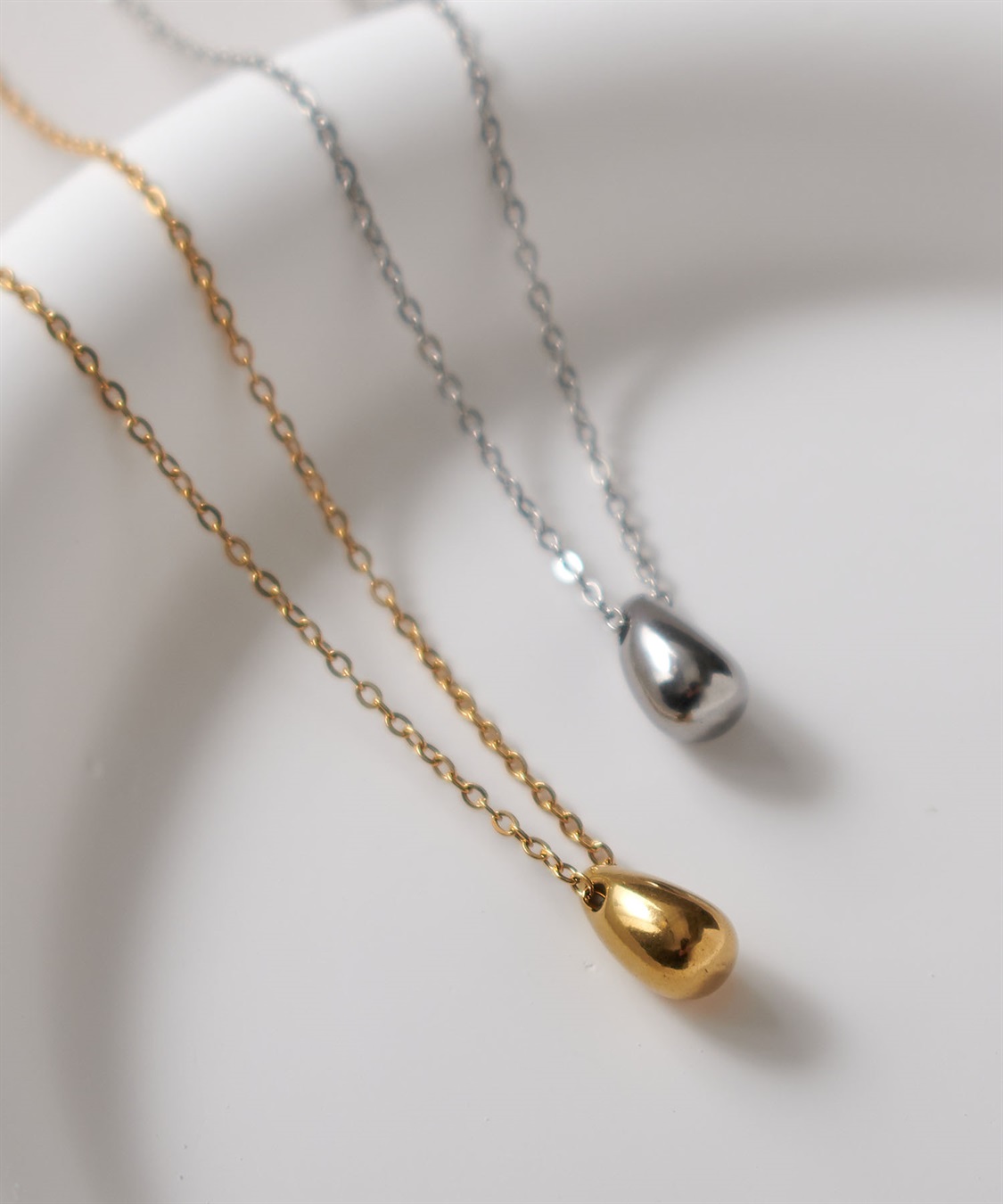 anyfee/プラスサイズ】ニッケルフリーワンポイントネックレス