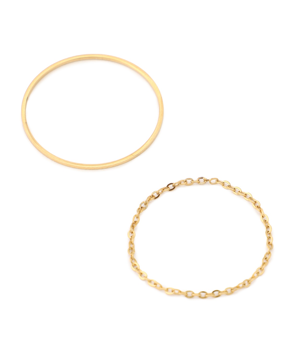 anyfee 【anyfee/プラスサイズ】ニッケルフリー2連リング《金属アレルギー対応》_variation_1