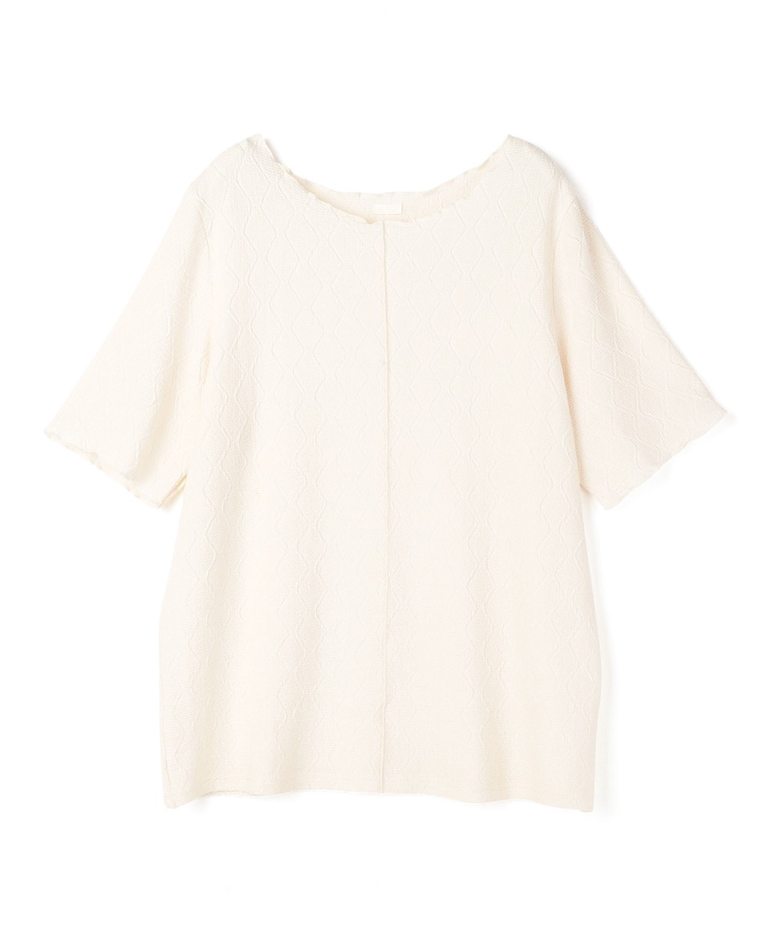 anyfee 【anyfee/プラスサイズ】前後2WayジャガードメローTシャツ_variation_1