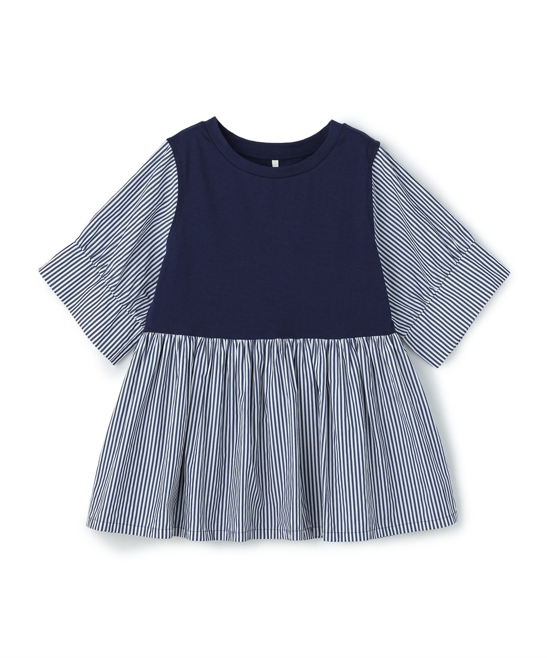 anyfee 【anyfee/大きいサイズ】異素材ドッキングペプラムプルオーバー_variation_2