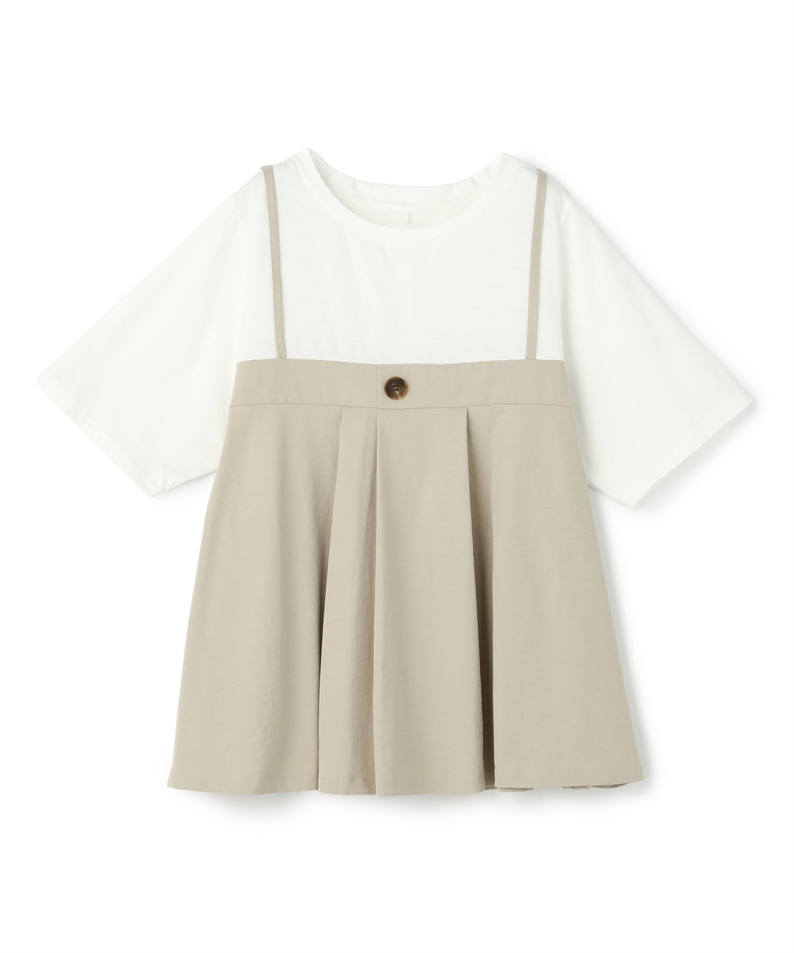 anyfee 【anyfee/大きいサイズ】ビスチェドッキングペプラムカットソー_variation_2