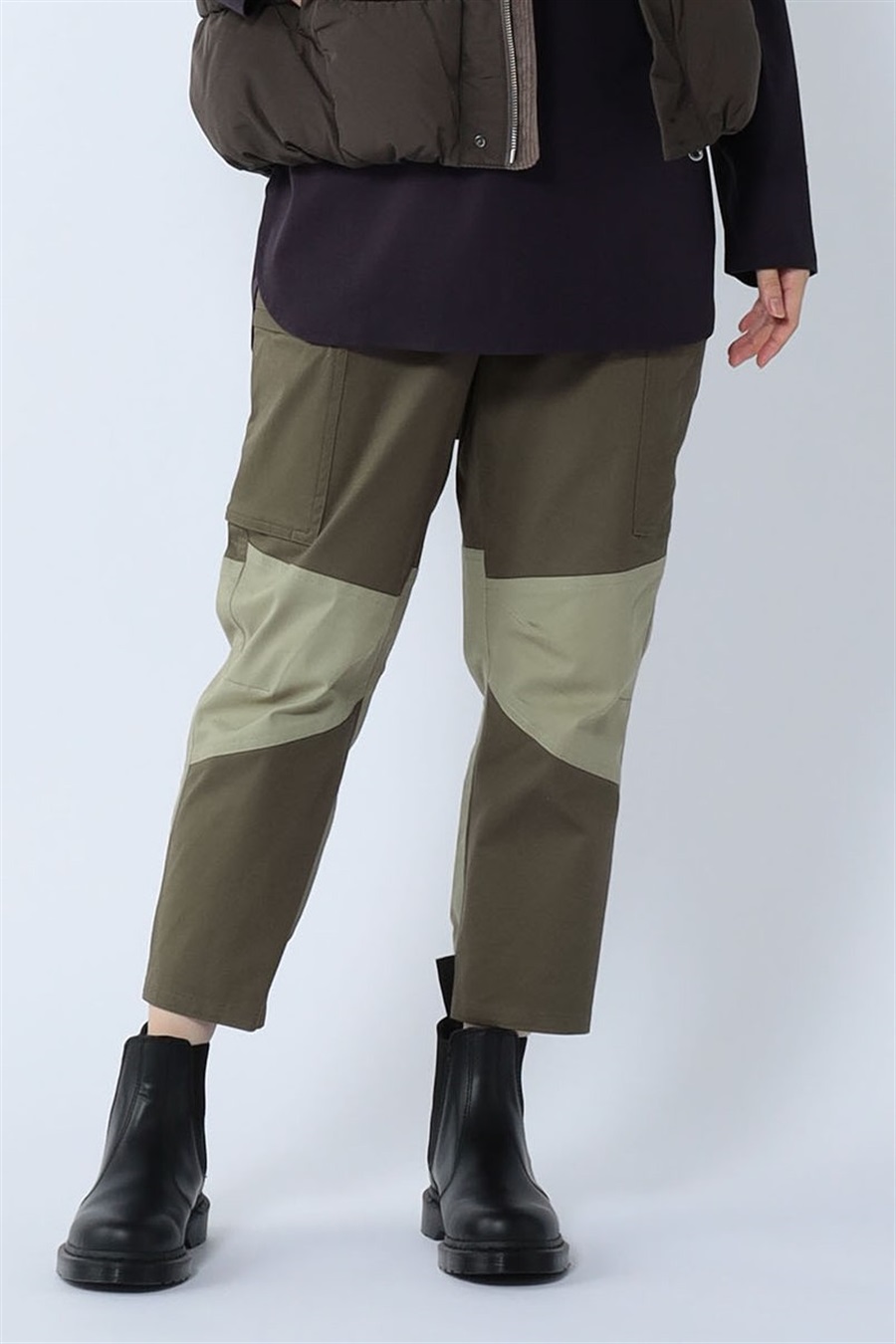 ATSURO TAYAMA 切り替えストレッチカーゴパンツ_main