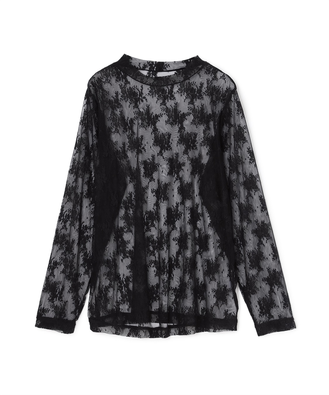 anyfee 【anyfee/プラスサイズ】チュールレースハイネックトップス_variation_2