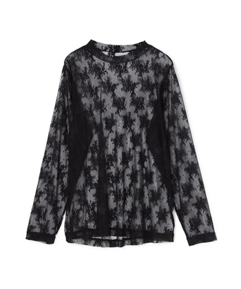 anyfee 【anyfee/プラスサイズ】チュールレースハイネックトップス_variationthumb_2