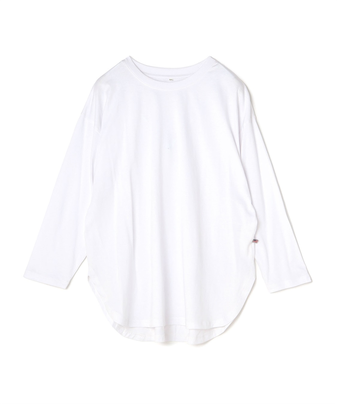 Life Style by cross marche 【anyfee/大きいサイズ】ラウンドヘムロングスリーブワイドTEE_variation_2