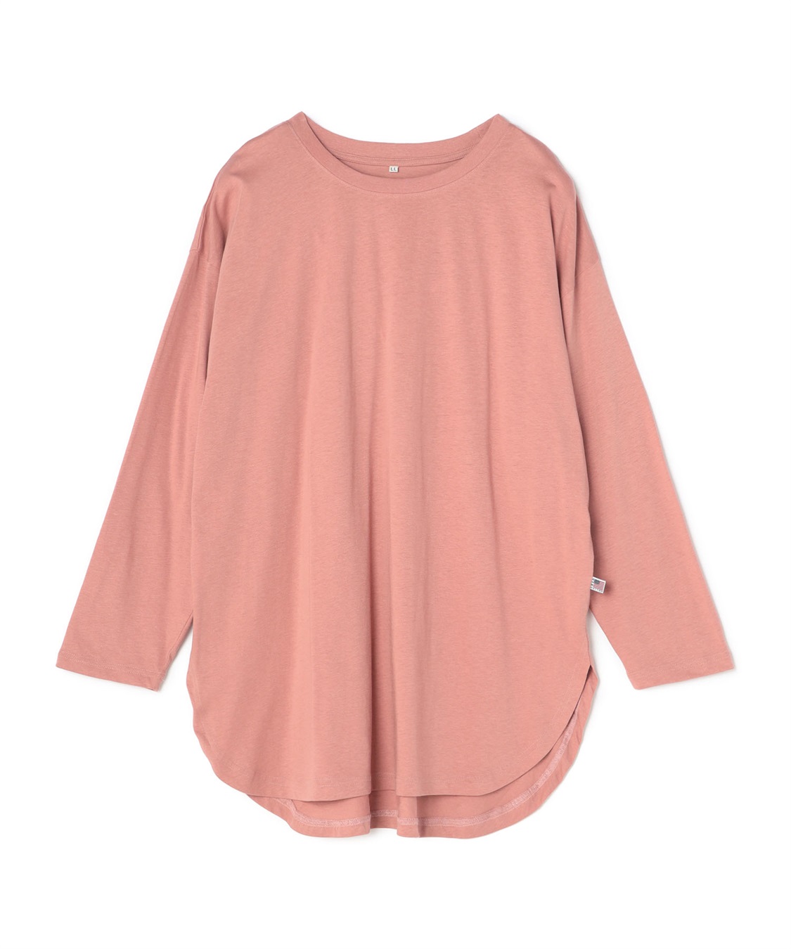 Life Style by cross marche 【anyfee/大きいサイズ】ラウンドヘムロングスリーブワイドTEE_variation_4