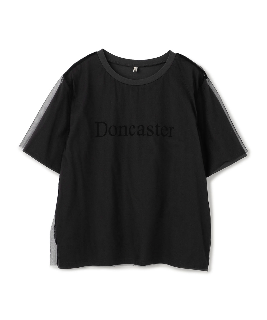 anyfee 【anyfee/プラスサイズ】チュールレイヤードTシャツ_variation_2