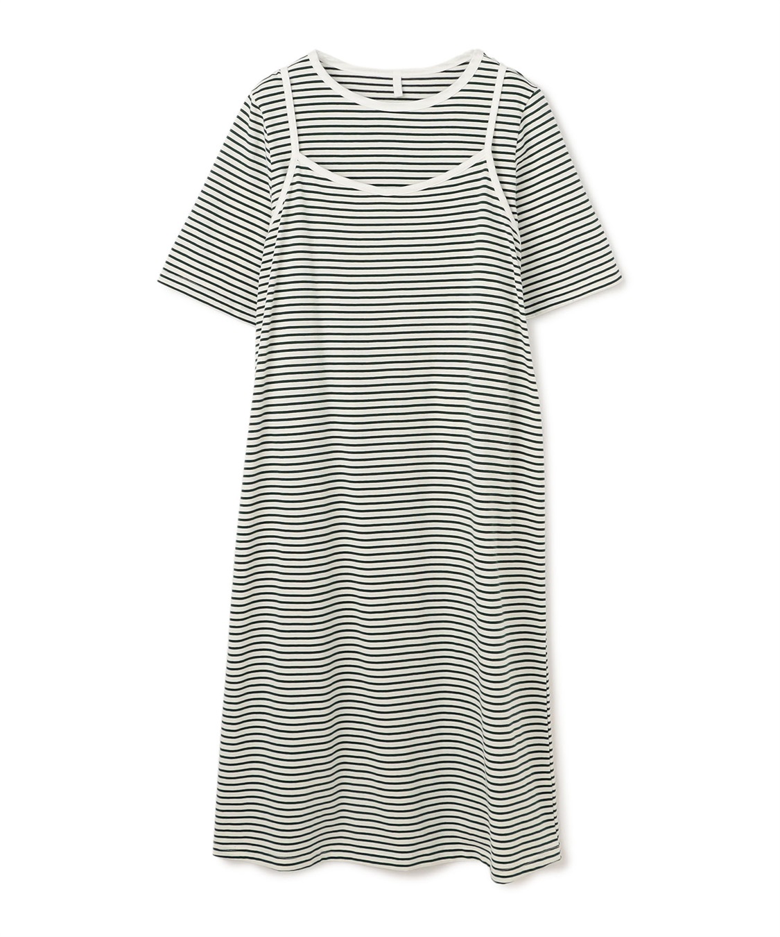 anyfee 【anyfee/プラスサイズ】TシャツSETレイヤードキャミワンピース/アンサンブル_variation_2