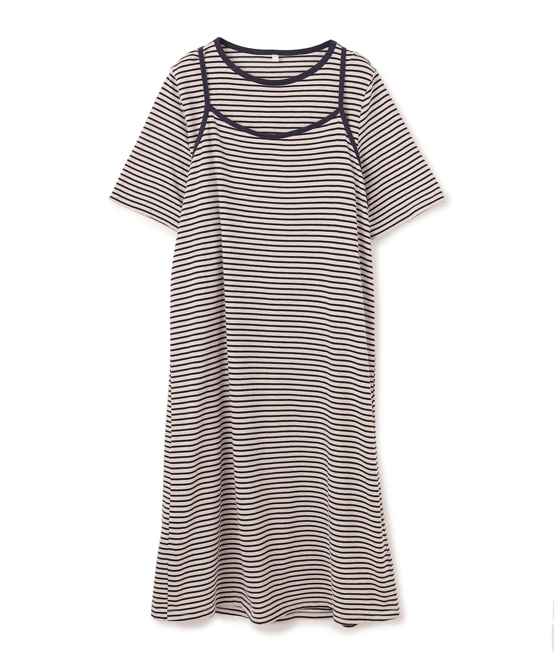 anyfee 【anyfee/プラスサイズ】TシャツSETレイヤードキャミワンピース/アンサンブル_variation_3