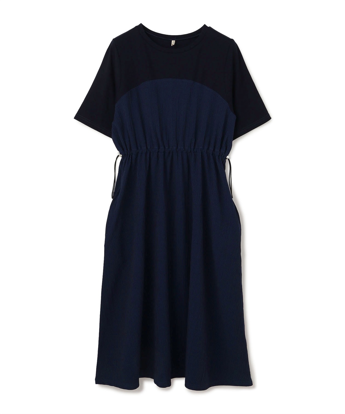 anyfee 【anyfee/プラスサイズ】ビスチェ風切り替えドロストコードワンピース_variation_2