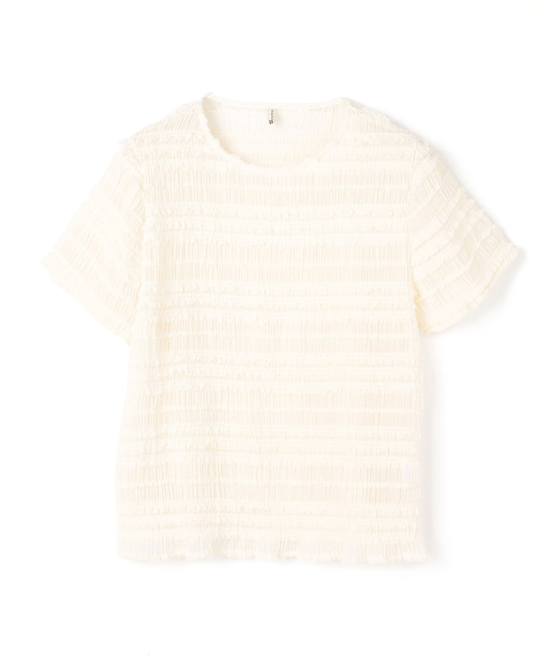 anyfee 【anyfee/プラスサイズ】シアーシャーリングトップス_variation_1