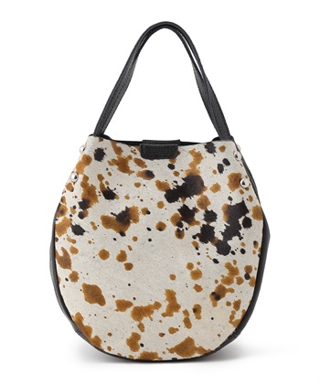 ハラコラウンドトートバッグ(ホワイト系-0)