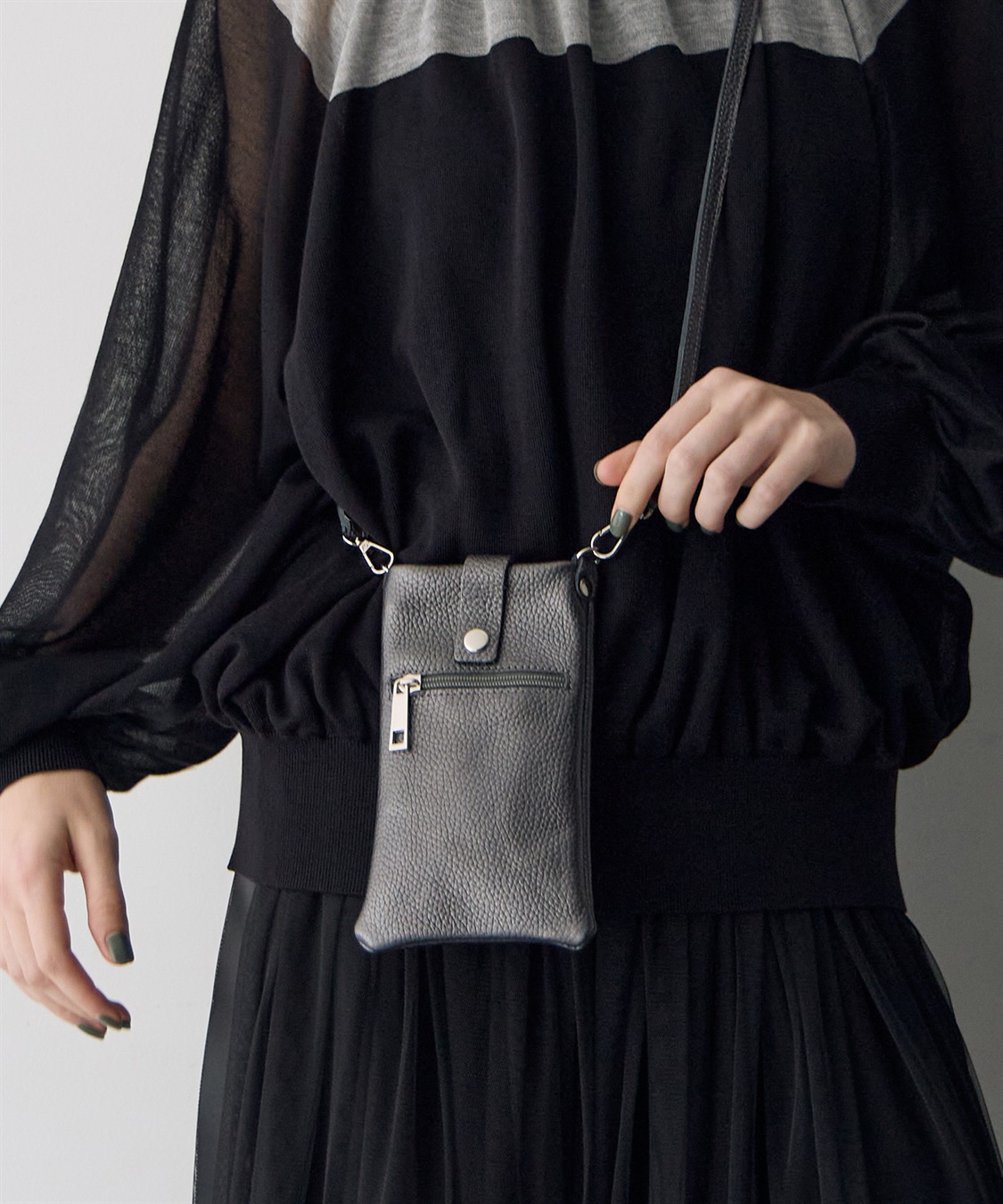 ATS メタリックレザーサコッシュ_main