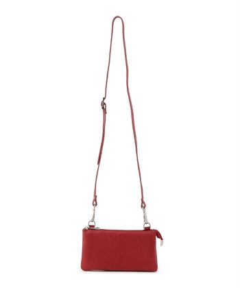 レザーミニショルダーバッグ(レッド-0)