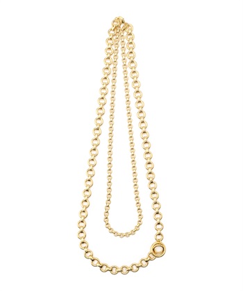 ミックスチェーンネックレス(ゴールド-00)