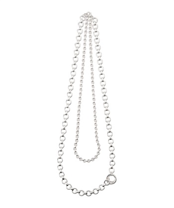 ミックスチェーンネックレス(シルバー-00)