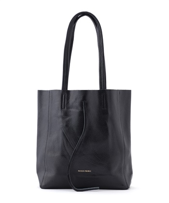 レザートートバッグ(ブラック-FREE)