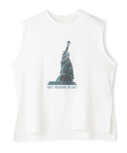 プリント柄ノースリーブTシャツ ATS｜クロスプラス公式通販サイト