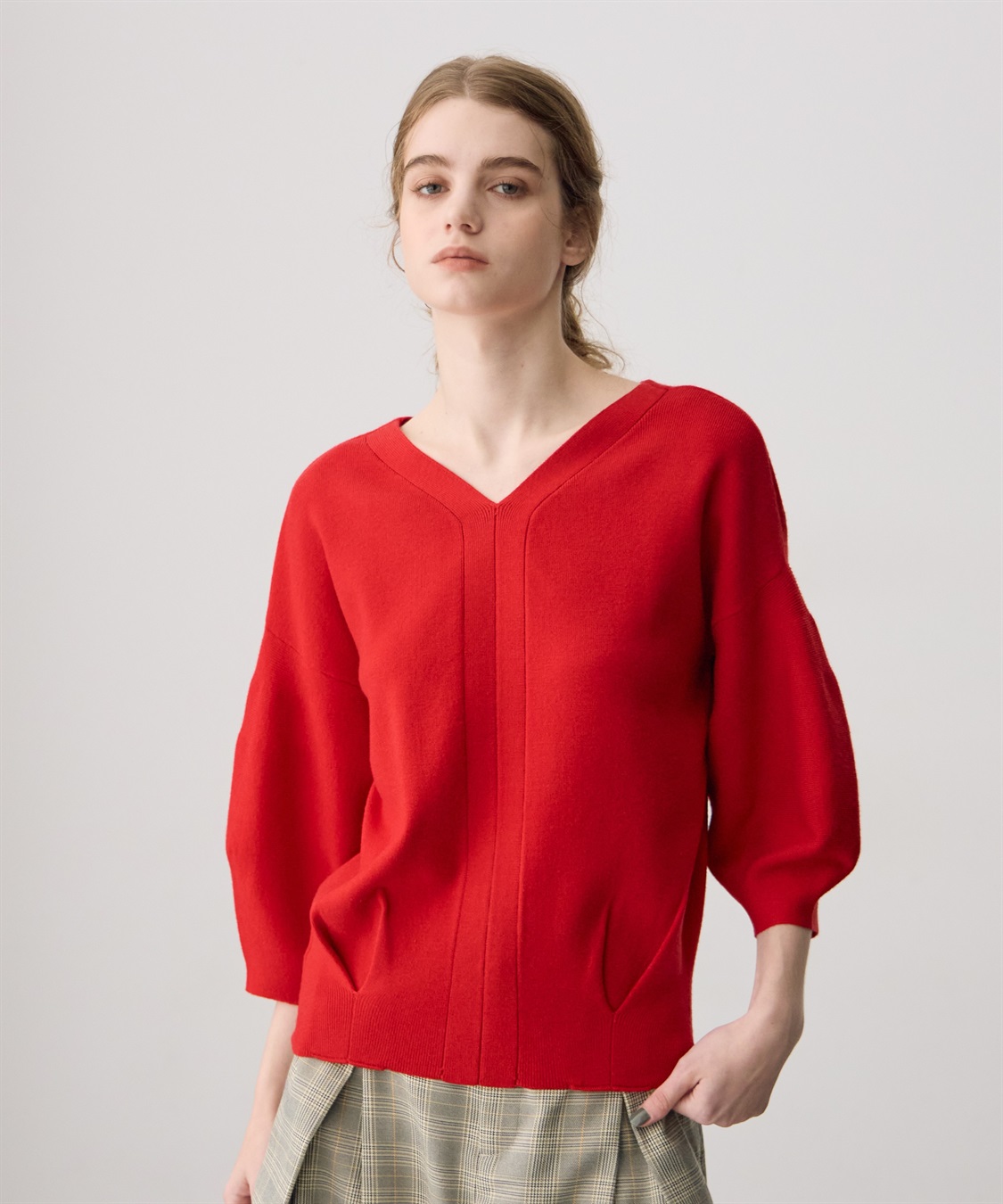 ATS 前後２WAYボリューム袖プルオーバーニット_main