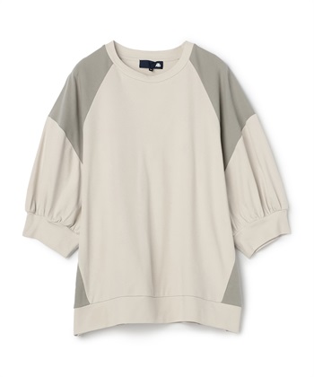 ボリューム袖クールコットンチュニック(ベージュ系-36)