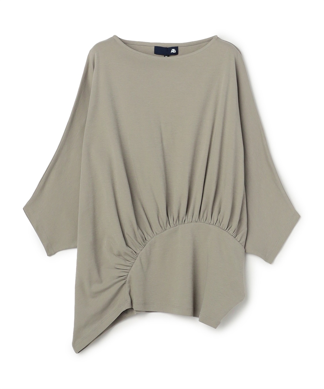 ATS 変形ギャザークールコットンTシャツ_main