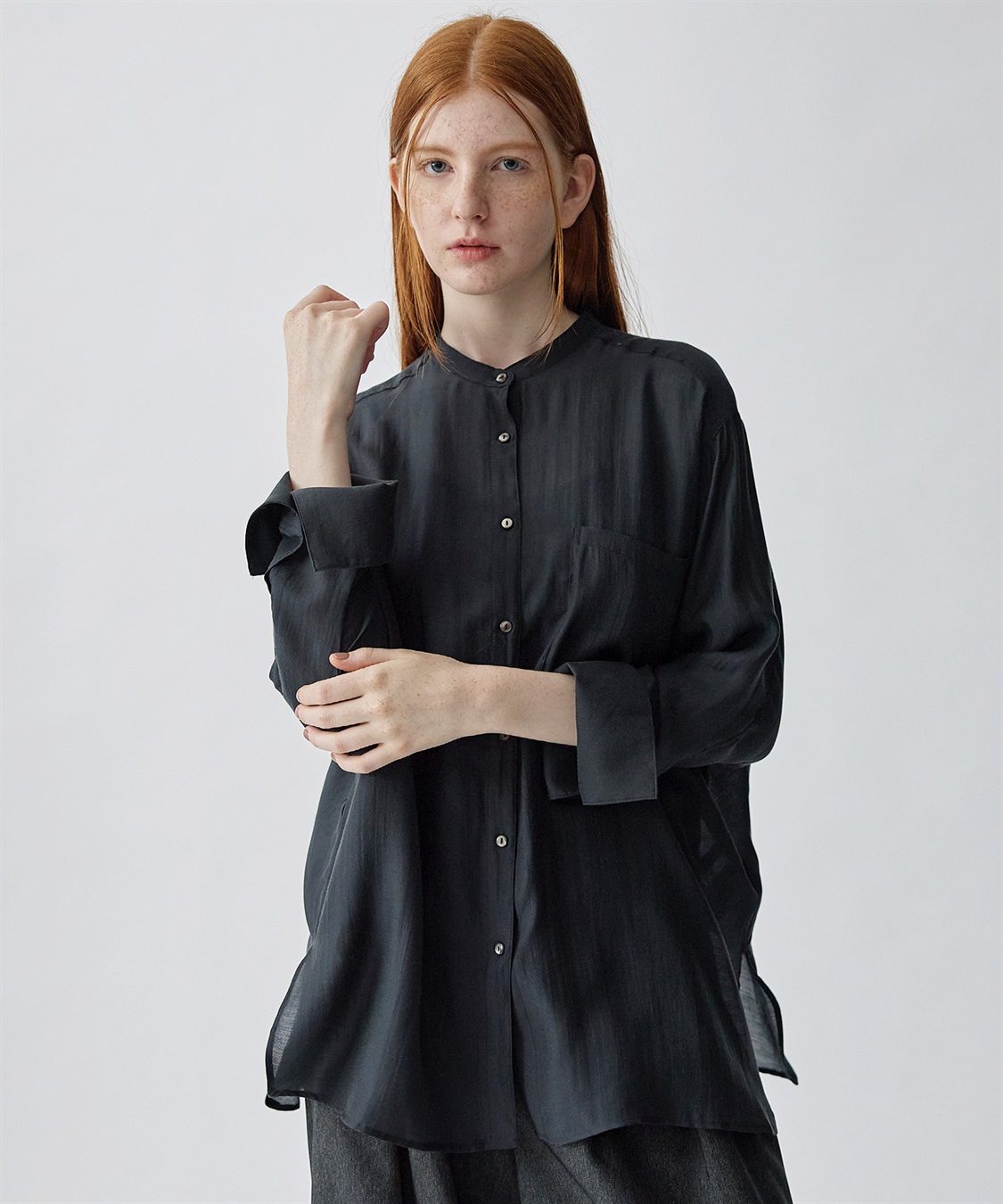 ATS ノーカラーシアーブラウス_main