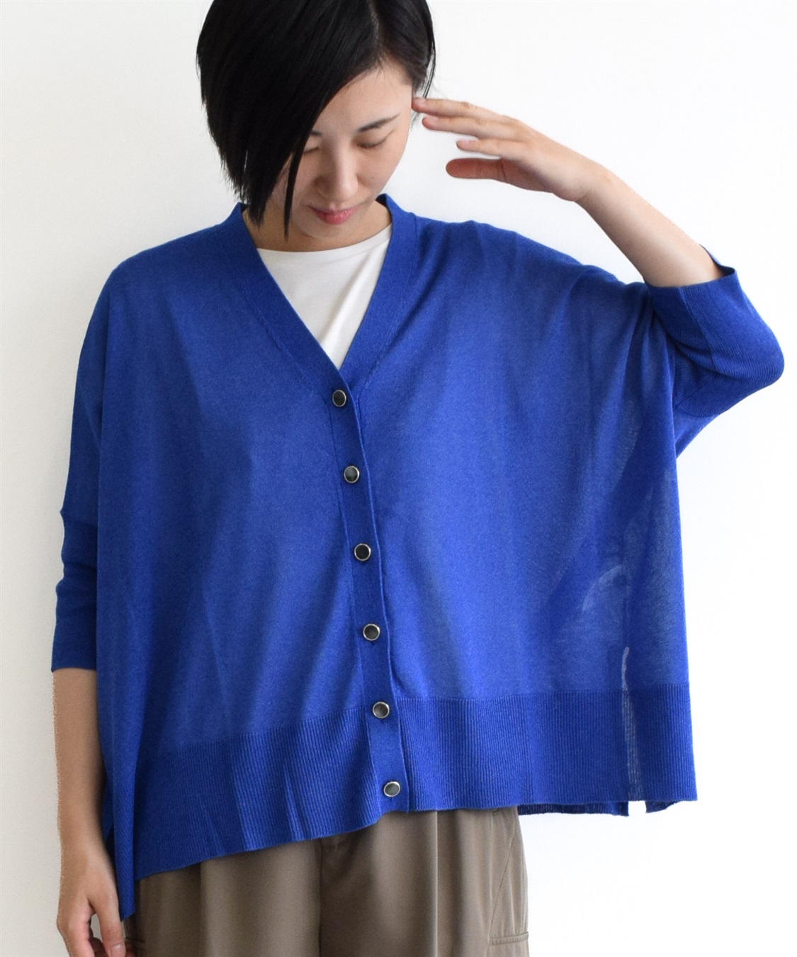 ATS ビッグシルエットVネックドルマンカーディガン_main