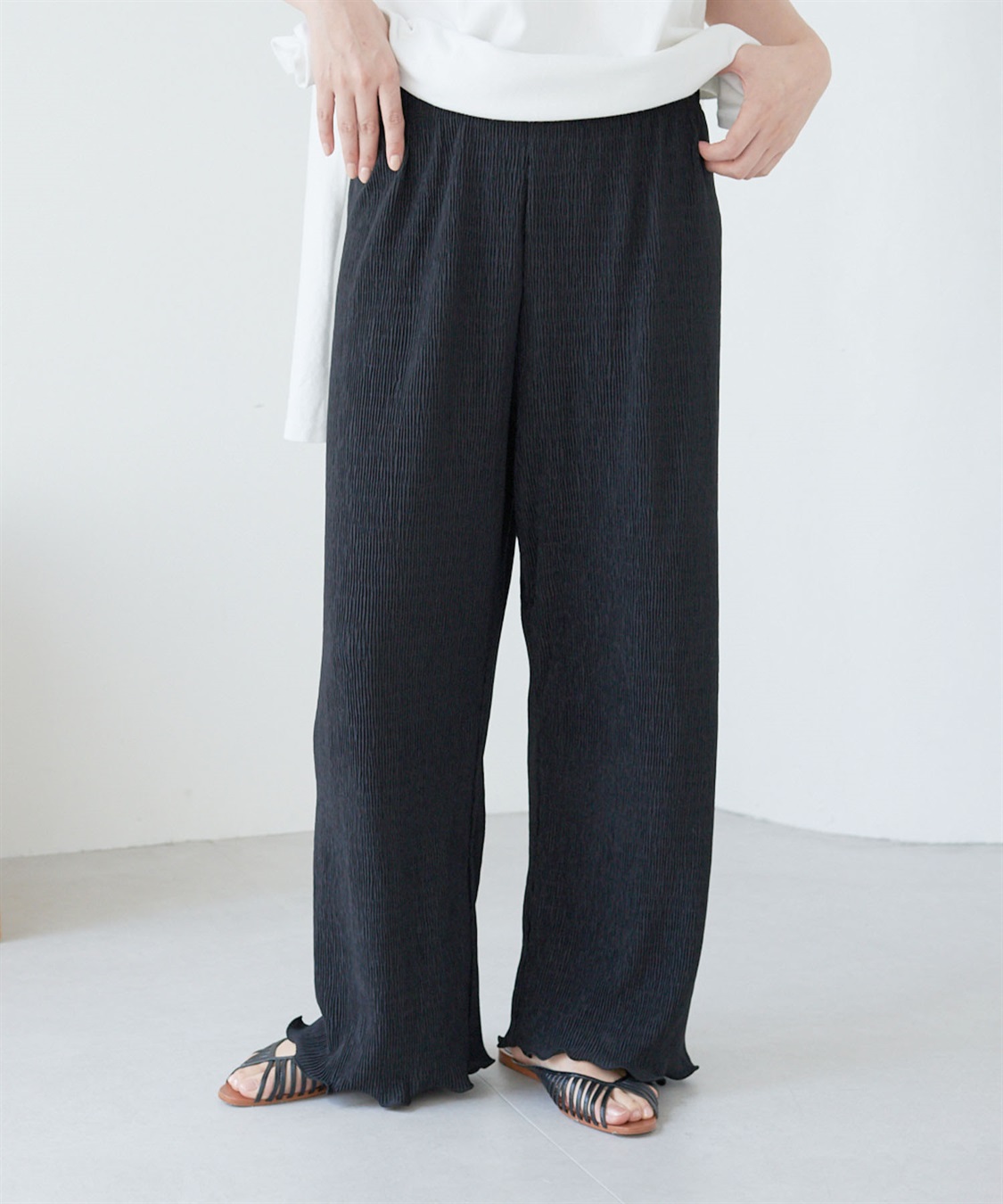 Life Style by cross marche 【LAFUKU/ラフク】ラフバキリラックスイージーパンツ《ルームウェア/ワンマイルウェア》_variation_1