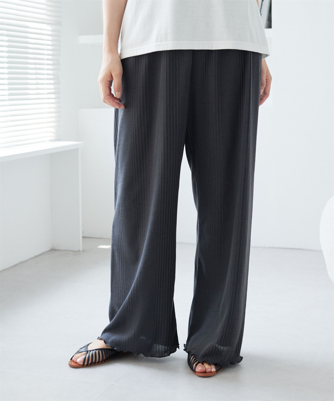 Life Style by cross marche 【LAFUKU/ラフク】ラフバキリラックスイージーパンツ《ルームウェア/ワンマイルウェア》_variation_5