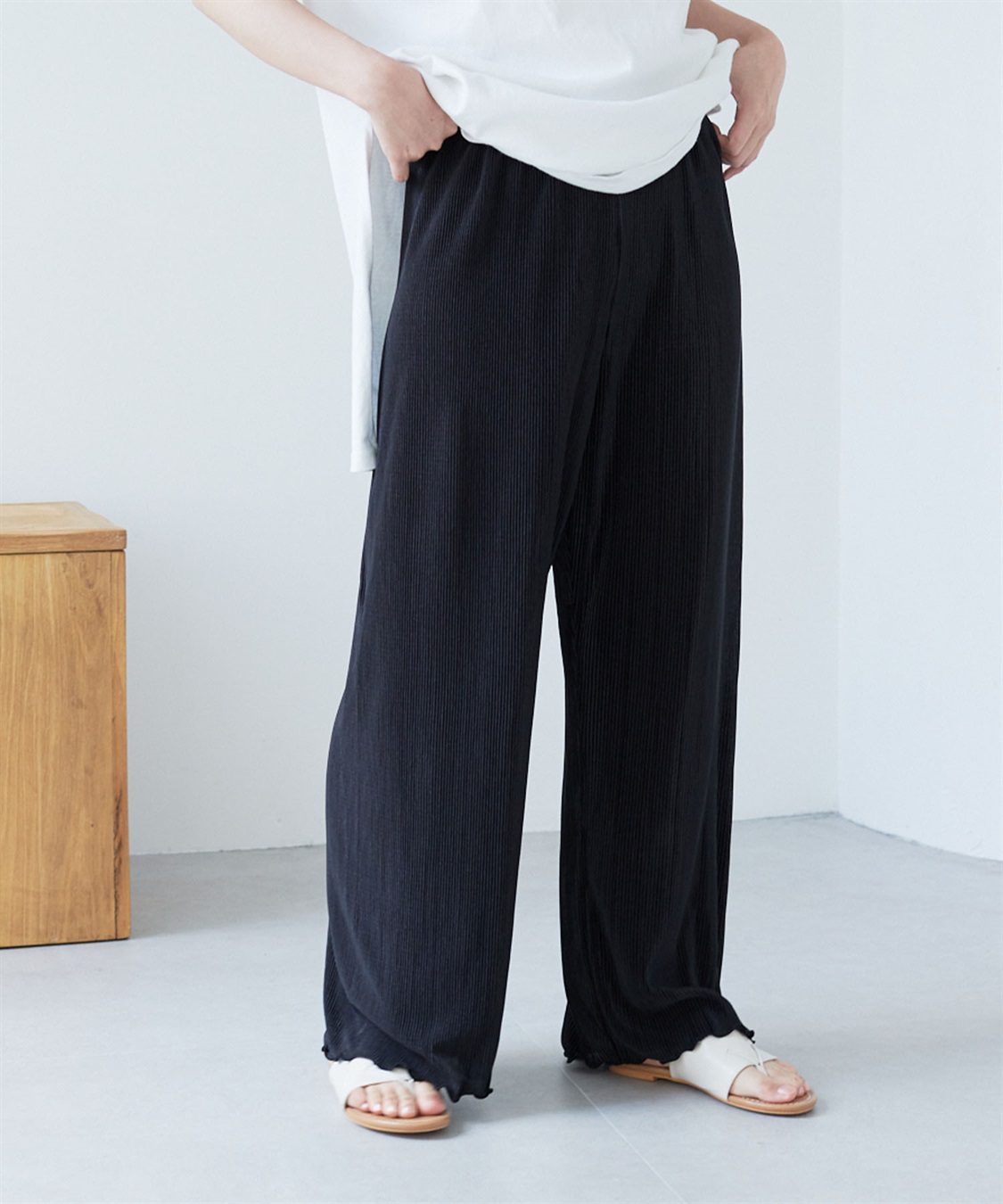 Life Style by cross marche 【LAFUKU/ラフク】ラフバキリラックスイージーパンツ《ルームウェア/ワンマイルウェア》_variation_6