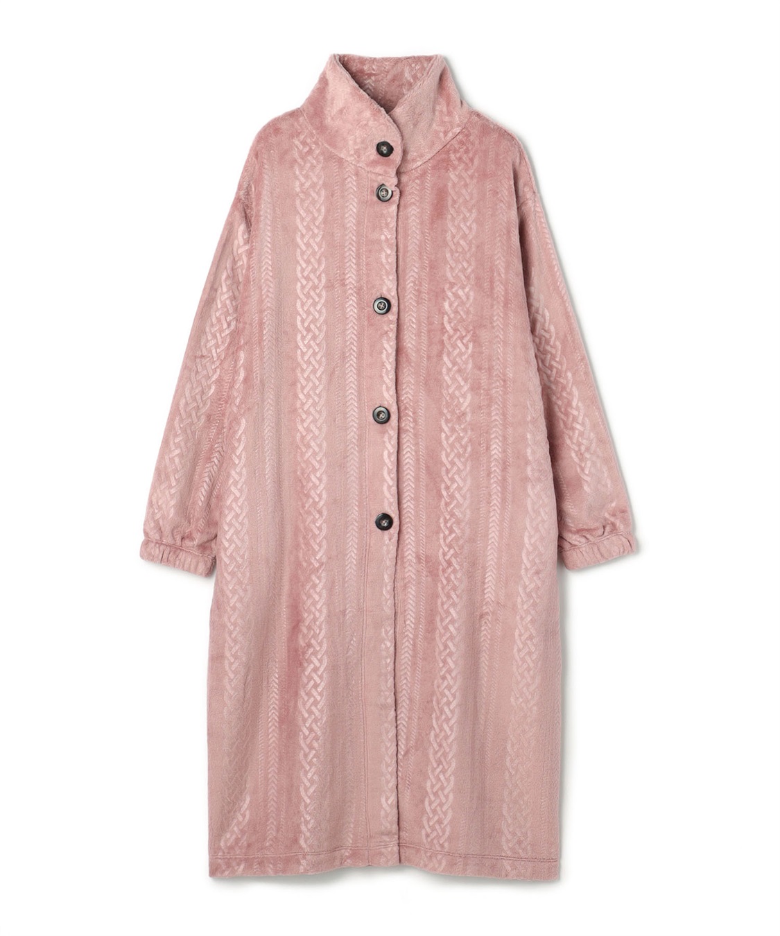 LAFUKU 【LAFUKU/ラフク】あったか・もこふわケーブルフリース着る毛布_variation_1