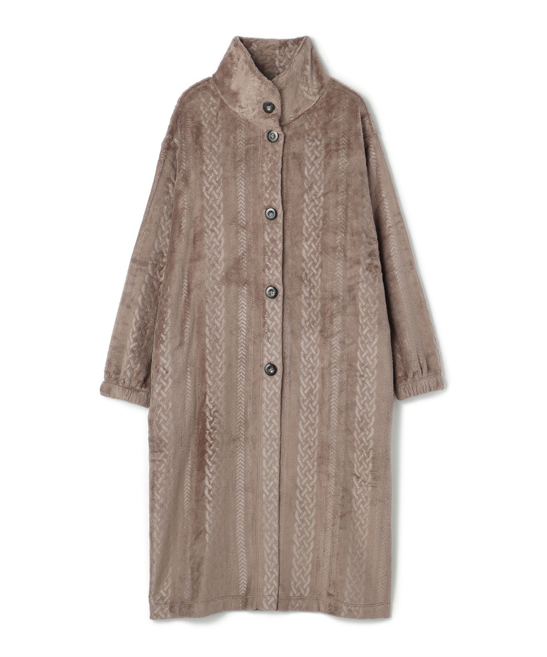 LAFUKU 【LAFUKU/ラフク】あったか・もこふわケーブルフリース着る毛布_variation_2