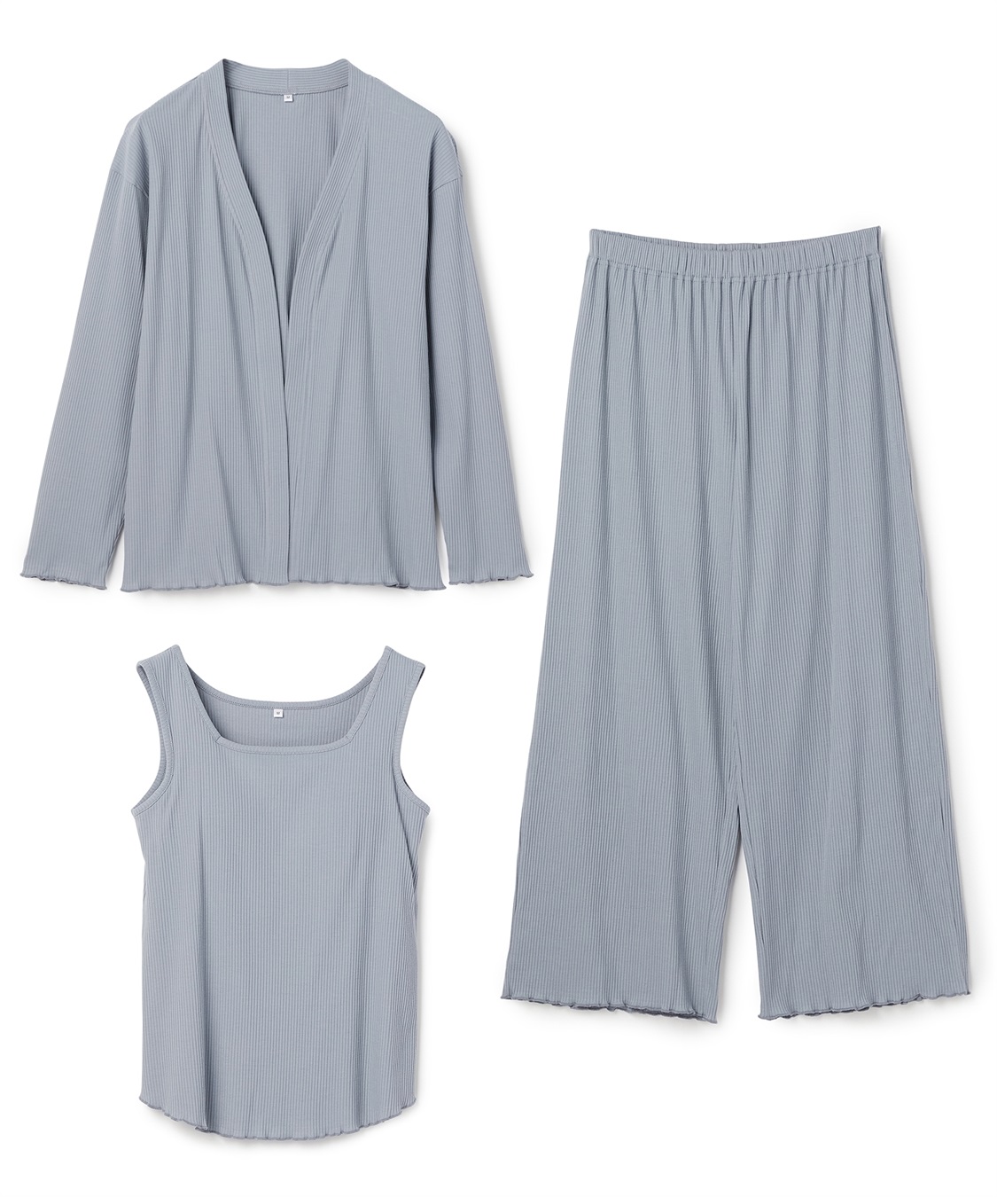 Life Style by cross marche 【LAFUKU/ラフク】カップ付きタンクトップルームウェア3点SET_variation_4