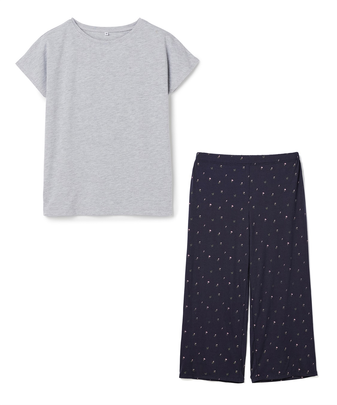 LAFUKU 【LAFUKU/ラフク】フレンチスリーブTシャツ&amp;イージーロングパンツ上下SET/ルームウェア_variation_4